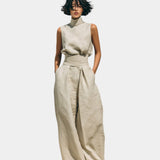 Falyne | Ensemble débardeur et pantalon large minimaliste