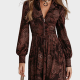 Robe midi cintrée