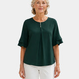 Hadelinde | Blouse élégante à boutons