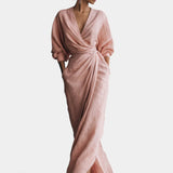 Sidonie | Robe Maxi Minimaliste Rose