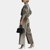 Aurélie | Ensemble en velours casual à col haut pour femme