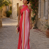 Arceline | Robe à décolleté croisé
