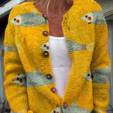 Evalisse™ | Cardigan en maille vintage pour femme