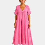 Basine | Robe longue légère à col en V