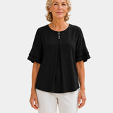 Hadelinde | Blouse élégante à boutons