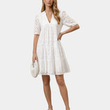 Garance | Robe mini brodée