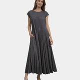 Marianne | Robe Midi Plissée