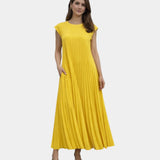 Marianne | Robe Midi Plissée