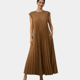 Marianne | Robe Midi Plissée