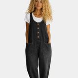 Lorena |  Salopette en denim coton vintage lavé