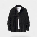 Veste-chemise homme coton velours côtelé – style raffiné décontracté