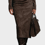 Robe midi à manches longues