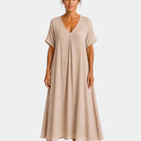 Basine | Robe longue légère à col en V