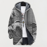 Hildburg | Manteau à motif vagues