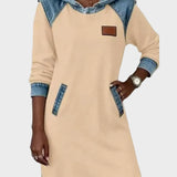 Irena - Robe sweat à capuche effet jean