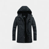 Parka homme coton capuche – Veste délavée à revers