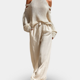 Camile | Ensemble à la mode en tricot et pantalon
