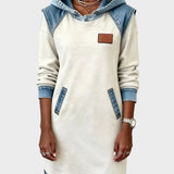 Irena - Robe sweat à capuche effet jean