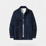 Veste-chemise homme coton velours côtelé – style raffiné décontracté