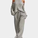 Camile | Ensemble à la mode en tricot et pantalon