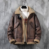 Veste Homme Doublée Polaire Laine d’Agneau – Coupe Décontractée