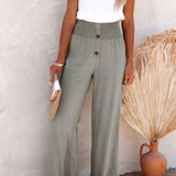 Rose | Pantalon détendu taille haute