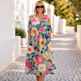 Susan | Robe Florale avec une Ambiance Estivale