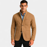 Veste de costume slim homme col montant – élégance moderne