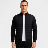 Veste tricotée homme coton polyester – Col montant léger