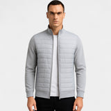 Veste tricotée homme coton polyester – Col montant léger