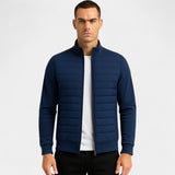 Veste tricotée homme coton polyester – Col montant léger