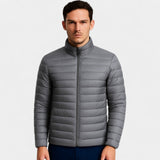 Doudoune homme laine légère – Col montant ultra-fin