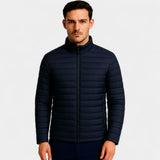 Doudoune homme laine légère – Col montant ultra-fin