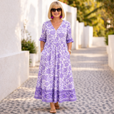 Elly | Robe Florale Élégante avec une Ambiance Aérée