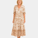 Cosima | Robe Florale V-coupée élégante