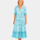 Cosima | Robe Florale V-coupée élégante