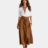 Danika | Jupe midi + chemise offerte