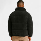 Veste matelassée en velours côtelé homme – Coupe ample épaissie