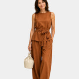 Iseultine | Ensemble deux pièces avec haut sans manches et pantalon