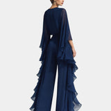 Véronique | Ensemble élégant en chiffon à volants