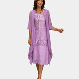 Mahélia | Robe élégante en chiffon deux pièces