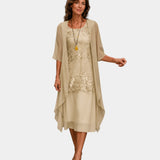 Mahélia | Robe élégante en chiffon deux pièces