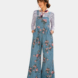 Norelle | Salopette en jean imprimé floral