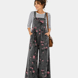 Norelle | Salopette en jean imprimé floral