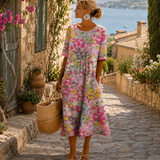 Liséa | Robe midi florale