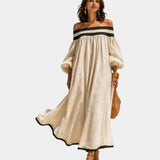 Cindy | Robe maxi à épaules dénudées
