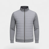 Veste tricotée homme coton polyester – Col montant léger
