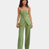 Eda | Ensemble avec top et pantalon à jambes larges
