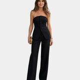 Eda | Ensemble avec top et pantalon à jambes larges
