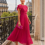 Wiam | Robe maxi plissée élégante